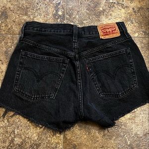 Levi’s 501 high waisted jean shorts